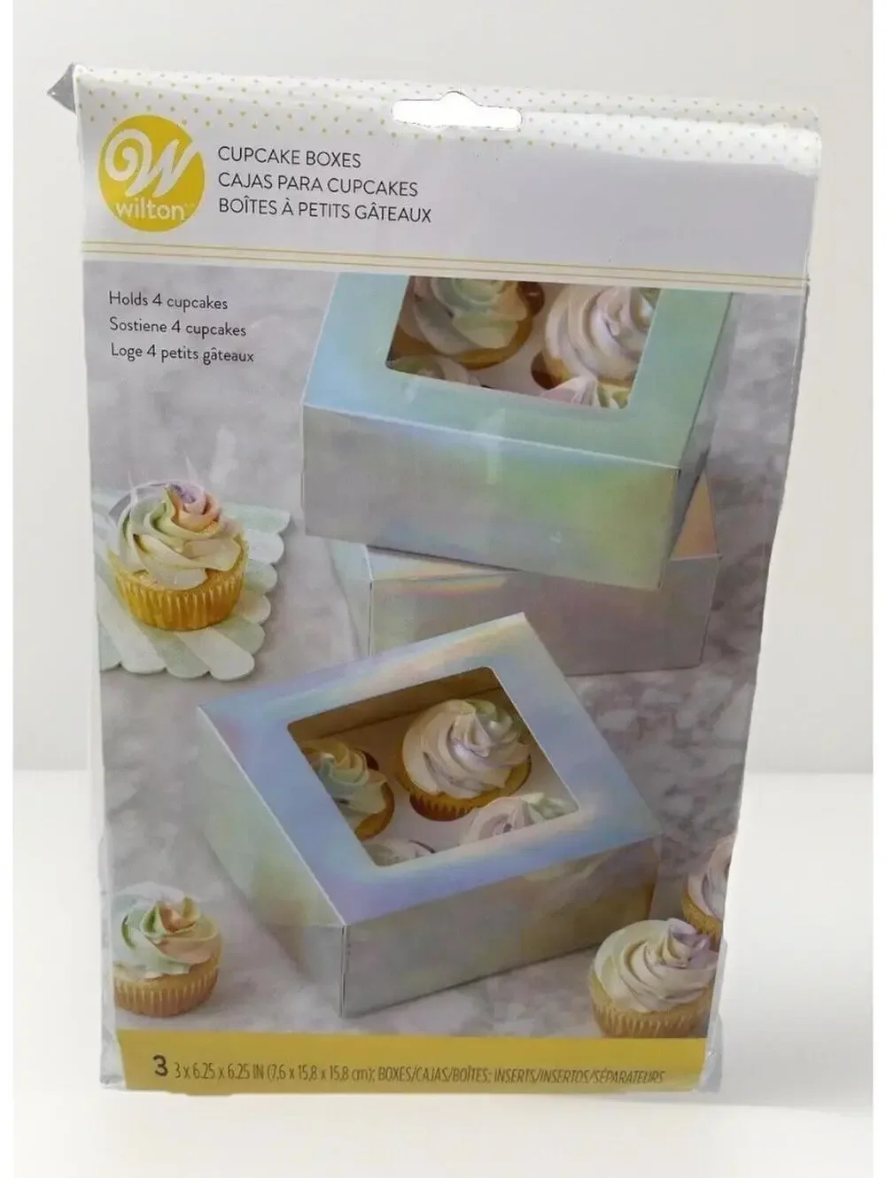 Wilton Cupcake Boxes - 3 Box Set for Baking and Storing Cupcakes